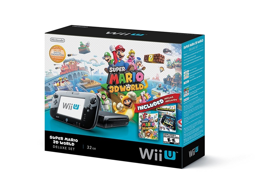 Modtager møde Betydning Nintendo Wii U Deluxe Set: Super Mario 3D World and Nintendo Land Bundle -  Black 32 GB Brand New